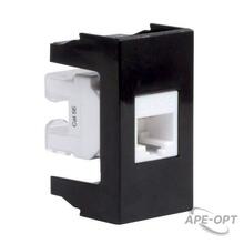 Изображения товара Розетка RJ-45 кат.5E,Viva,1 мод.,черн | 45238 | DKC