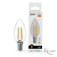 Изображения товара Лампа светодиодная Filament Elementary Свеча 12W 730lm 2700К Е14 LED 1/10/100 | 32112 | Gauss