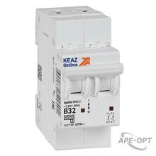 Изображения товара Выключатель автоматический двухполюсный OptiDin BM63-2B32-4,5-УХЛ3 | 329513 | КЭАЗ
