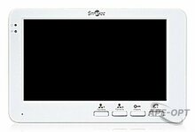 Изображения товара ST-MS107-WT - Монитор видеодомофона Smartec 7", 4-х проводная линия связи, поддержка 2-х панелей вызова, встроенный блок питания, белый.