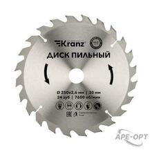 Изображения товара Диск пильный 250 мм х 24 зуб х 30 мм | KR-92-0126 | Kranz