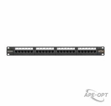 Изображения товара NMC-RP24UD2-1U-BK Коммутационная панель NIKOMAX 19", 1U, 24 порта, Кат.5e (Класс D)