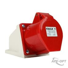 Изображения товара Розетка 124-32А-6h-380AC-3P+PE-IP44 | 222756 | КЭАЗ