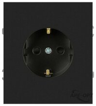 Изображения товара Розетка Arktik 16-2101-05 с заземлением 2P+E Schuko 16А-250В антрацит | Б0070418 | ЭРА