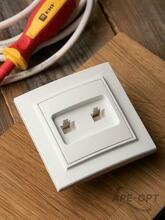 Изображения товара Минск Розетка RJ-45+Phone СП белая EKF Basic | ERK00-135-10 | EKF