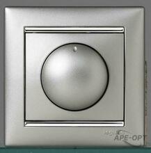 Изображения товара Valena Алюминий Светорегулятор поворотный 40-400W для ламп накаливания (вкл поворотом) | 770261 | Legrand