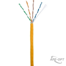 Изображения товара EC-UU004-5E-LSZH-OR- Кабель NETLAN U/UTP 4 пары, Кат.5e (Класс D), 100МГц, одножильный, BC (чистая медь), внутренний, LSZH нг(B)-HF, оранжевый, 305м