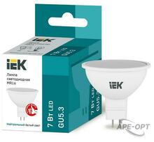 Изображения товара Лампа светодиодная LED 7Вт GU5.3 220В 4000К MR16 софит | LLE-MR16-7-230-40-GU5 | IEK