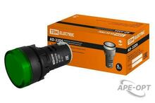 Изображения товара Лампа AD-22DS(LED)матрица d22мм зеленый 24В AC/DC | SQ0702-0007 | TDM