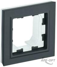 Изображения товара BRITE Рамка 1-ая IP44 РУ-1-БрГ-44 графит | BR-M12-44-K53 | IEK