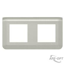Изображения товара Рамка - Mosaic - 2Х2 модуля - алюминий | 079304L | Legrand