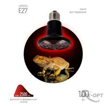 Изображения товара Инфракрасная лампа 100Вт Е27 FITO-100W-НQ керамическая серии CeramiHeat модель RX для брудера, рептилий | Б0052715 | ЭРА