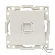 Изображения товара Стокгольм Механизм Розетки RJ-45 1-местной белый PROxima | EYK01-035-10 | EKF
