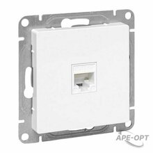 Изображения товара Механизм розетки RJ45 (cat5), белый Эпика EKF | UP1-SOW-RJ45-5 | EKF