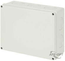 Изображения товара Распаячная коробка ЭРА KORvmp-240-195-90 ОП серая 240х195х90мм на винтах c монтажной панелью d25-3шт d32-2шт IP55 | Б0071921 | ЭРА