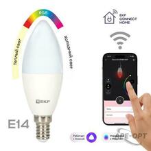 Изображения товара Умная лампа Connect 5W WIFI RGBW E14 | slwf-e14-rgbw | EKF