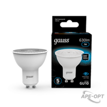 Изображения товара Лампа светодиодная MR16 7W 630lm 6500K GU10 LED 1/10/100 | 101506307 | Gauss