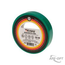 Изображения товара Изолента ПВХ 0.13х15 мм, 20 м, зеленая | KR-09-2603 | Kranz