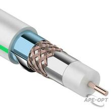 Изображения товара Кабель RG-6U+CU, (75%), 75 Ом, 100м., белый, (тройной экран), "MASTER" | 01-2241 | REXANT