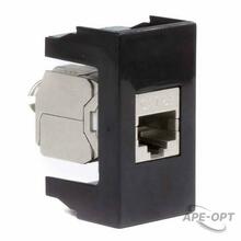 Изображения товара Розетка RJ-45 кат5E,экр,Viva,1 мод.,черн | 45248 | DKC