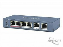Изображения товара PoE коммутатор DS-3E0106HP-E 4 портов