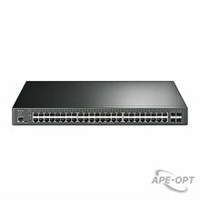 Изображения товара TL-SG3452XP - Коммутатор PoE+ TP-Link JetStream 48-портовый гигабитный управляемый коммутатор уровня 2+ с четырьмя слотами SFP+ 10 Гбит/с