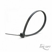 Изображения товара 07-0201 - Хомут-стяжка кабельная нейлоновая REXANT 200 x3,6 мм, черная, упаковка 100 шт.