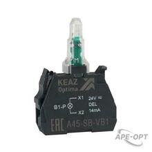 Изображения товара Световой блок OptiSignal D22 A45-SB-VB1 белый 24 В AC/DC с защитой от наводок ZBVB1 | 362244 | КЭАЗ