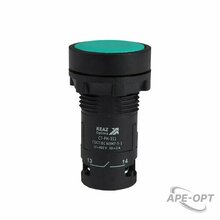 Изображения товара Кнопка с фиксацией OptiSignal Compact D22 C7-PH-311 зеленая 1НО+1НЗ XB7NH35 | 362074 | КЭАЗ