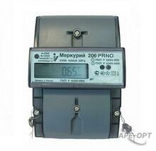 Изображения товара Счетчик Меркурий 206 PRNO 5-60А/220В (мнтар.) ЖКИ (DIN)
