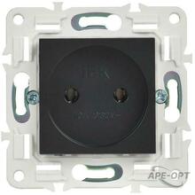 Изображения товара SKANDY Розетка без заземления без защитных шторок 10А SK-R02Bl черный | SK-R10-10-K02 | IEK