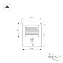 Изображения товара Светильник LTD-GROUND-R110-15W Day4000 (SL, 20 deg, 230V) (Arlight, IP67 Металл, 3 года) | 033578 | Arlight