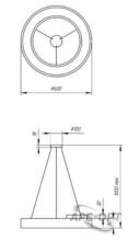 Изображения товара Светильник светодиодный Geometria Ring SPO-133-W-40K-045 45Вт 4000К 3200Лм IP40 600*600*80 белый подвесной | Б0050562 | ЭРА