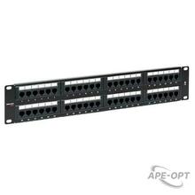 Изображения товара Патч-панель TERACOM PRO 19'' Cat.6 2U неэкранированная UTP 48 портов RJ-45 Dual IDC | TRP-PPNL-6UTP-2U48 | EKF