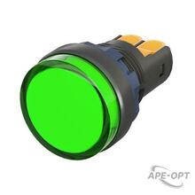 Изображения товара Сигнальный индикатор со встроенным диодом 9-24В, зеленый | M22L-F24GPP | DKC