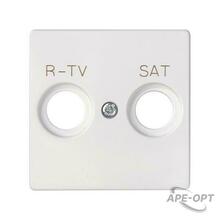 Изображения товара Накладка для розетки R-TV+SAT с пиктограммой "R-TV SAT" белого матового цвета S82 Concept | 8200097-090 | Simon