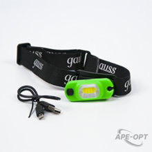Изображения товара Фонарь налобный GFL408 3W 150lm Li-ion 300mAh LED 1/12/72 | GF408 | Gauss