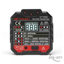 Изображения товара Тестер розеток и УЗО KT 106D "PROLINE" | 79136 | КВТ