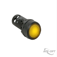 Изображения товара Кнопка с фиксацией с подсветкой OptiSignal Compact D22 C7-PHL-B510 желтая 1НО 24 В AC/DC XB7NJ05B1 | 362112 | КЭАЗ