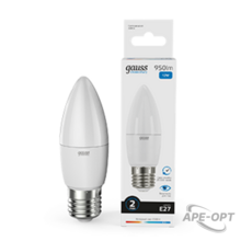 Изображения товара Лампа светодиодная Elementary Свеча 12W 950lm 6500K E27 LED 1/10/100 | 30232 | Gauss