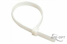 Изображения товара 07-1302 - Хомут-стяжка кабельная нейлоновая REXANT 300 x4,8 мм, белая, упаковка 100 шт.
