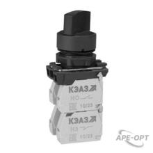 Изображения товара Переключатель КПЕ2122Р-черный-2но+2нз-ручка-фикс-3поз-IP40 | 311138 | КЭАЗ