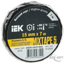 Изображения товара Изолента Х/Б MIXTAPE 5 15мм 7м  | UIZ20-15-07-K02 | IEK