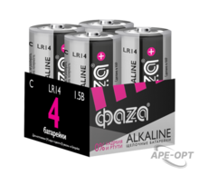 Изображения товара Батарейка LR14 ФАZА Alkaline Pack-4 арт.5033160