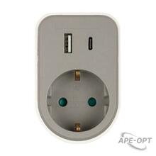 Изображения товара Адаптер AD-1GAC-gy USB, заземл