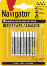 Изображения товара Элемент питания NBT-NE-LR03-BP4 | 94751 | Navigator