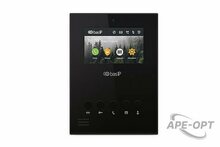 Изображения товара BAS-IP AU-04LA BLACK - Видеодомофон индивидуальный с возможностью подключения датчиков сигнализации, аудиоинтерком между домофонами, умный дом