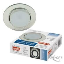 Изображения товара Светильник декор.встр Luciole DLS-L159 GX53 CHROME/GLASSY GX53 доп.LED подсветка 4Вт металл/стекл