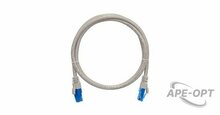 Изображения товара NMC-PC4UE55B-050-GY - Коммутационный шнур NIKOMAX, U/UTP 4 пары, Кат.6 (Класс E), 250МГц, 2хRJ45/8P8C, T568B, заливной, с защитой защелки, многожильный, BC (чистая медь), 24AWG (7х0,205мм), PVC нг(А), серый, 5 м.