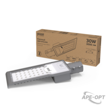 Изображения товара Светильник светодиодный консольный LED Avenue IP65 316*130*57 30W 3000lm 4000K 190-250V КСС "Ш" 1/20 | 629534230 | Gauss